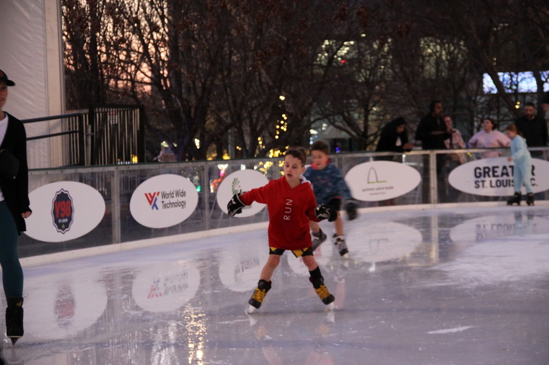 St Louis Winterfest 2025 XVIII.jpg :: St. Louis WINTERFEST 2025-2026 at Kiener Plaza in Downtown St. Louis, Missouri, USA. 10th Anniversary the festival has food and drink family fun from November 22,2025 to January 11,2026. On-site activities Ice Skating, Cozy Igloos, Marshmallow toasting, S'mores station, all under thousands of twinkling lights. Ameren Missouri Festival of Lights, The Salvation Army Tree of Lights movie night and fireworks