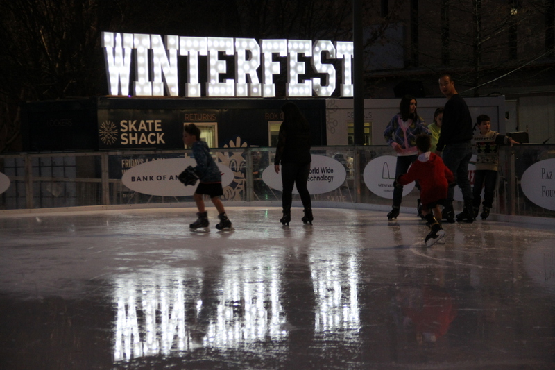 St Louis Winterfest 2025 XXII.jpg :: St. Louis WINTERFEST 2025-2026 at Kiener Plaza in Downtown St. Louis, Missouri, USA. 10th Anniversary the festival has food and drink family fun from November 22,2025 to January 11,2026. On-site activities Ice Skating, Cozy Igloos, Marshmallow toasting, S'mores station, all under thousands of twinkling lights. Ameren Missouri Festival of Lights, The Salvation Army Tree of Lights movie night and fireworks