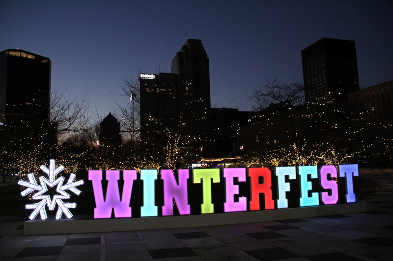 St Louis Winterfest 2025 XXXVIII.jpg :: St. Louis WINTERFEST 2025-2026 at Kiener Plaza in Downtown St. Louis, Missouri, USA. 10th Anniversary the festival has food and drink family fun from November 22,2025 to January 11,2026. On-site activities Ice Skating, Cozy Igloos, Marshmallow toasting, S'mores station, all under thousands of twinkling lights. Ameren Missouri Festival of Lights, The Salvation Army Tree of Lights movie night and fireworks