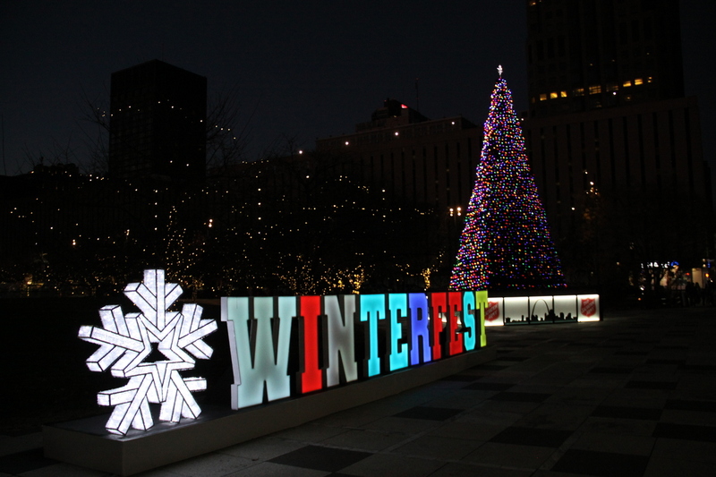 St Louis Winterfest 2025 XXXXV.jpg :: St. Louis WINTERFEST 2025-2026 at Kiener Plaza in Downtown St. Louis, Missouri, USA. 10th Anniversary the festival has food and drink family fun from November 22,2025 to January 11,2026. On-site activities Ice Skating, Cozy Igloos, Marshmallow toasting, S'mores station, all under thousands of twinkling lights. Ameren Missouri Festival of Lights, The Salvation Army Tree of Lights movie night and fireworks