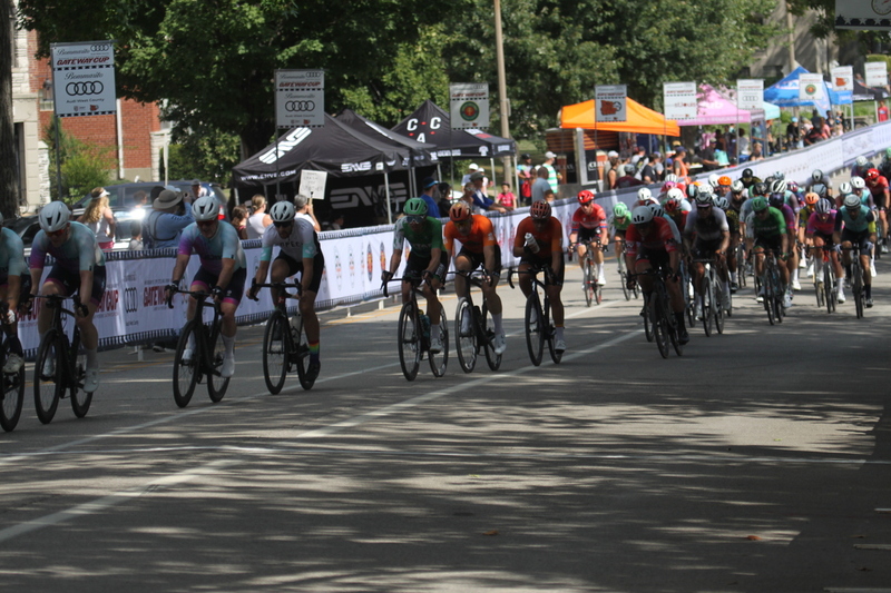 Tour De Francis Park 2025 B -LXXXXIV.jpg :: Tour de Francis Park 2025/Gateway Cup 2025 - Fast, Wide, Smooth, and FAST! the Tour de Francis Park is a series favorite. This long 1.2-mile course is full throttle-featuring one super-fast downhill turn 2 that sets up a long uphill drag to the finish. A criterium, or Crit, is a bike race consisting of several laps around a closed circuit, the length of each lap or ranging from about 400 meters to 10,000 meters. USA Cycling