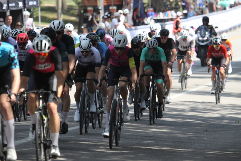 Tour De Francis Park 2025 B -XXIX.jpg :: Tour de Francis Park 2025/Gateway Cup 2025 - Fast, wide, smooth, and FAST, the Tour de Francis Park is a series favorite. This long 1.2-mile course is full throttle-featuring one super-fast downhill turn 2 that sets up a long uphill drag to the finish. - Gateway Cup website - Breakaway - sudden acceleration by one or more bicyclists pulling away from the in a race. USA Cycling