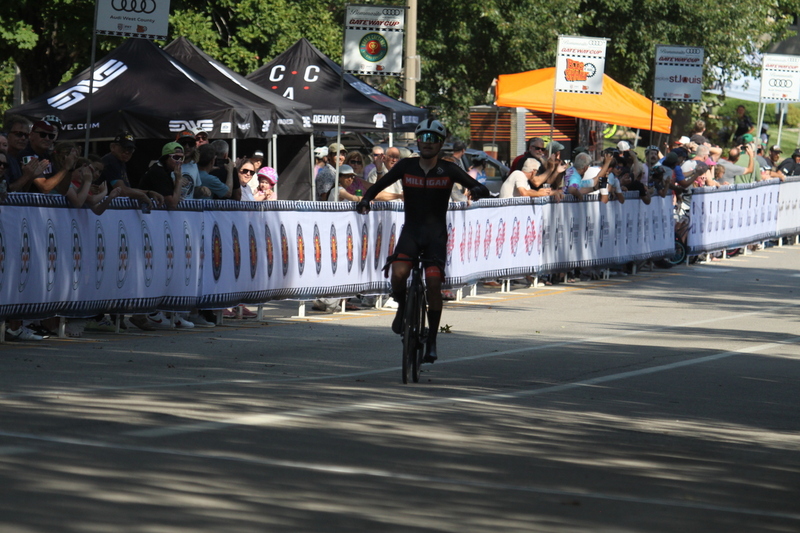 Tour De Francis Park 2025 C -LXXX.jpg :: Tour de Francis Park 2025/Gateway Cup 2025 - Men's CAT 2/3 55 Minutes of racing - Tour de Francis Park! Francis Park, named after David Rowland Francis - President of the Louisiana Purchase Exposition (the 1904 World's Fair) is known for its wide tree lined streets and for having beautiful churches on every corner. Today the St. Louis Hills neighborhood showcases gingerbread bungalows, stately homes and some of the tidiest landscaping in St. Louis. - Gateway Cup website - A criterium, or Crit, is a bike race consisting of several laps around a closed circuit, the length of each lap or ranging from about 400 meters to 10,000 meters. USA Cycling