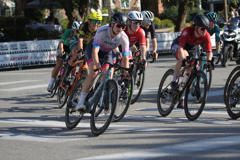 Tour De Francis Park 2025 D -XI.jpg :: Tour de Francis Park 2025/Gateway Cup 2025 - Women's Pro CAT 1/2 70 Minutes of racing - Tour de Francis Park! Francis Park, named after David Rowland Francis - President of the Louisiana Purchase Exposition (the 1904 World's Fair) is known for its wide tree lined streets and for having beautiful churches on every corner. Today the St. Louis Hills neighborhood Showcases gingerbread bungalows, stately homes and some of the tidiest landscaping in St. Louis. - Gateway Cup Website - Riders that have been significantly delayed (have to get off bikes, step overriders, forced detour off course to continue, etc.) may report for a free lap. Rider's reporting are subject to the decision of the officials monitoring the course to allow the free lap. (web) Riders no longer have a free lap with four laps to the finish. Riders not on pace will be removed with four laps to the finish. This will remove slower riders not on lead lap and clear the course for riders sprinting for position. 