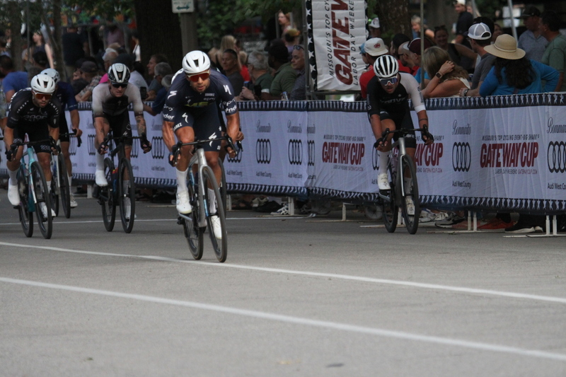 Tour De Francis Park 2025 E -LIV.jpg :: Tour de Francis Park 2025/Gateway Cup 2025 - Men's Pro CAT 1, 70 minutes race, 150 rider field - Tour de Francis Park! Francis Park, named after David Rowland Francis - President of the Louisiana Purchase Exposition (the 1904 World's Fair) is known for its wide, tree lined streets and for having beautiful churches on every corner. Today the St. Louis Hills neighborhood showcases gingerbread bungalows, stately homes and some of the tidiest landscaping in St. Louis. - (Gateway Cup website) - Peloton - in a bicycle race, the term - peloton - refers to the main group of riders, also known as the -pack- or -bunch-. Riders race in a pack to draft, which means they ride closely together to save energy and improve speed. (Google) This is a USA Cycling sanctioned race event. 