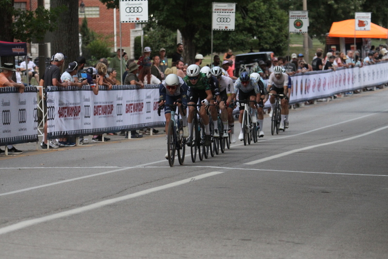 Tour De Francis Park 2025 E -LXIX.jpg :: Tour de Francis Park 2025, Gateway Cup 2025, Men's Pro CAT 1, 70-minute race, 150 racer field - Fast, Wide, smooth, and FAST, the Tour de Francis Park is a series favorite. This long 1.2-mile course is full throttle- featuring on super-fast downhill turn 2 sets up a long uphill drag to the finish. -Gateway Cup Website- A criterium, or crit, is a bike race consisting of several laps around a closed circuit, the length of each lap or ranging from about 400 meters to 10,000 meters. (google) This is a USA Cycling sanctioned race event.