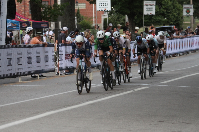 Tour De Francis Park 2025 E -LXXIII.jpg :: Tour de Francis Park 2025, Gateway Cup 2025, Men's Pro CAT 1, 70-minute race, 150 racer field - Fast, Wide, smooth, and FAST, the Tour de Francis Park is a series favorite. This long 1.2-mile course is full throttle- featuring on super-fast downhill turn 2 sets up a long uphill drag to the finish. -Gateway Cup Website- A criterium, or crit, is a bike race consisting of several laps around a closed circuit, the length of each lap or ranging from about 400 meters to 10,000 meters. (google) This is a USA Cycling sanctioned race event.