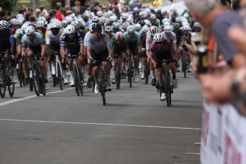 Tour De Francis Park 2025 E -LXXXXI.jpg :: Tour de Francis Park 2025, Gateway Cup 2025, Men's Pro CAT 1, 70-minute race, 150 racer field - Fast, Wide, smooth, and FAST, the Tour de Francis Park is a series favorite. This long 1.2-mile course is full throttle- featuring on super-fast downhill turn 2 sets up a long uphill drag to the finish. -Gateway Cup Website- A criterium, or crit, is a bike race consisting of several laps around a closed circuit, the length of each lap or ranging from about 400 meters to 10,000 meters. (google) This is a USA Cycling sanctioned race event.