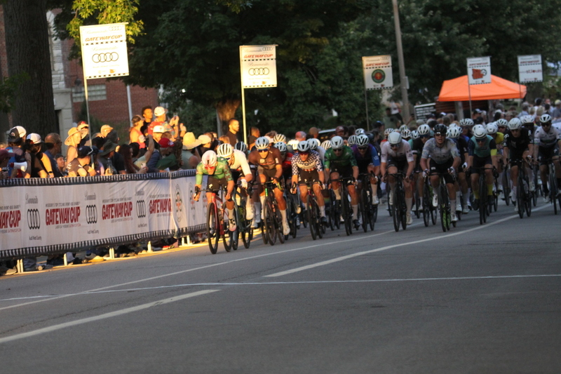 Tour De Francis Park 2025 E -LXXXXIII.jpg :: Tour de Francis Park 2025, Gateway Cup 2025, Men's Pro CAT 1, 70-minute race, 150 racer field - Fast, Wide, smooth, and FAST, the Tour de Francis Park is a series favorite. This long 1.2-mile course is full throttle- featuring on super-fast downhill turn 2 sets up a long uphill drag to the finish. -Gateway Cup Website- A criterium, or crit, is a bike race consisting of several laps around a closed circuit, the length of each lap or ranging from about 400 meters to 10,000 meters. (google) This is a USA Cycling sanctioned race event.