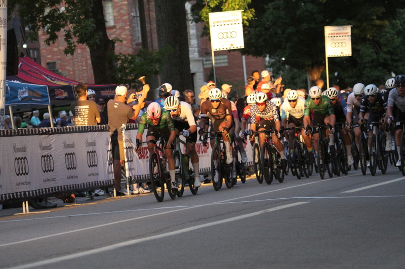 Tour De Francis Park 2025 E -LXXXXV.jpg :: Tour de Francis Park 2025, Gateway Cup 2025, Men's Pro CAT 1, 70-minute race, 150 racer field - Fast, Wide, smooth, and FAST, the Tour de Francis Park is a series favorite. This long 1.2-mile course is full throttle- featuring on super-fast downhill turn 2 sets up a long uphill drag to the finish. -Gateway Cup Website- A criterium, or crit, is a bike race consisting of several laps around a closed circuit, the length of each lap or ranging from about 400 meters to 10,000 meters. (google) This is a USA Cycling sanctioned race event.