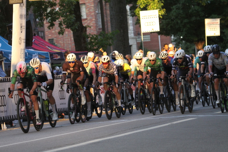 Tour De Francis Park 2025 E -LXXXXVI.jpg :: Tour de Francis Park 2025, Gateway Cup 2025, Men's Pro CAT 1, 70-minute race, 150 racer field - Fast, Wide, smooth, and FAST, the Tour de Francis Park is a series favorite. This long 1.2-mile course is full throttle- featuring on super-fast downhill turn 2 sets up a long uphill drag to the finish. -Gateway Cup Website- A criterium, or crit, is a bike race consisting of several laps around a closed circuit, the length of each lap or ranging from about 400 meters to 10,000 meters. (google) This is a USA Cycling sanctioned race event. Race winner Lucas Bourgoyne