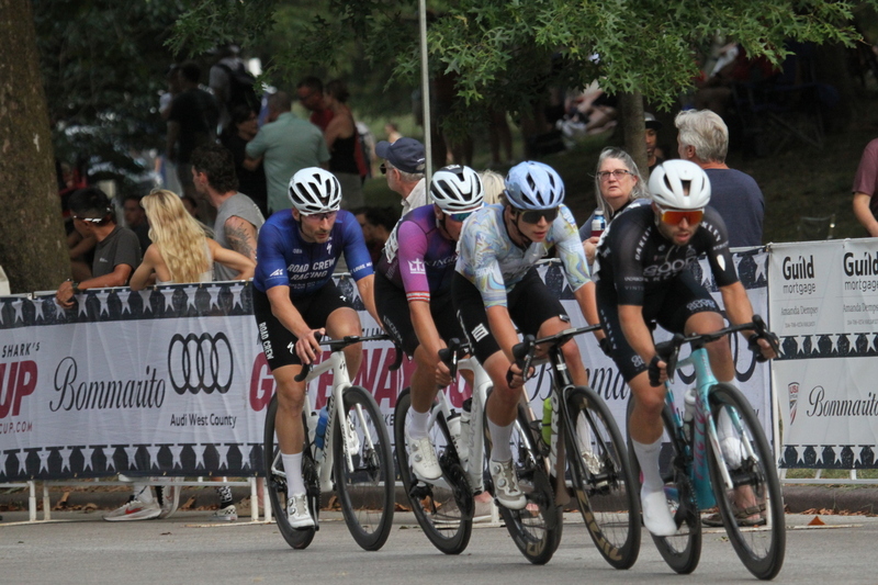 Tour De Francis Park 2025 E -XXXXIX.jpg :: Tour de Francis Park 2025/Gateway Cup 2025 - Men's Pro CAT 1, 70 minutes race, 150 rider field - Tour de Francis Park! Francis Park, named after David Rowland Francis - President of the Louisiana Purchase Exposition (the 1904 World's Fair) is known for its wide, tree lined streets and for having beautiful churches on every corner. Today the St. Louis Hills neighborhood showcases gingerbread bungalows, stately homes and some of the tidiest landscaping in St. Louis. - (Gateway Cup website) - Peloton - in a bicycle race, the term - peloton - refers to the main group of riders, also known as the -pack- or -bunch-. Riders race in a pack to draft, which means they ride closely together to save energy and improve speed. (Google) This is a USA Cycling sanctioned race event. 
