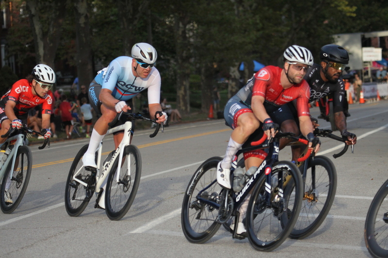 Tour De Francis Park 2025 E -XXXXVI.jpg :: Tour de Francis Park 2025/Gateway Cup 2025 - Men's Pro CAT 1, 70 minutes race, 150 rider field - Tour de Francis Park! Francis Park, named after David Rowland Francis - President of the Louisiana Purchase Exposition (the 1904 World's Fair) is known for its wide, tree lined streets and for having beautiful churches on every corner. Today the St. Louis Hills neighborhood showcases gingerbread bungalows, stately homes and some of the tidiest landscaping in St. Louis. - (Gateway Cup website) - Peloton - in a bicycle race, the term - peloton - refers to the main group of riders, also known as the -pack- or -bunch-. Riders race in a pack to draft, which means they ride closely together to save energy and improve speed. (Google) This is a USA Cycling sanctioned race event. 