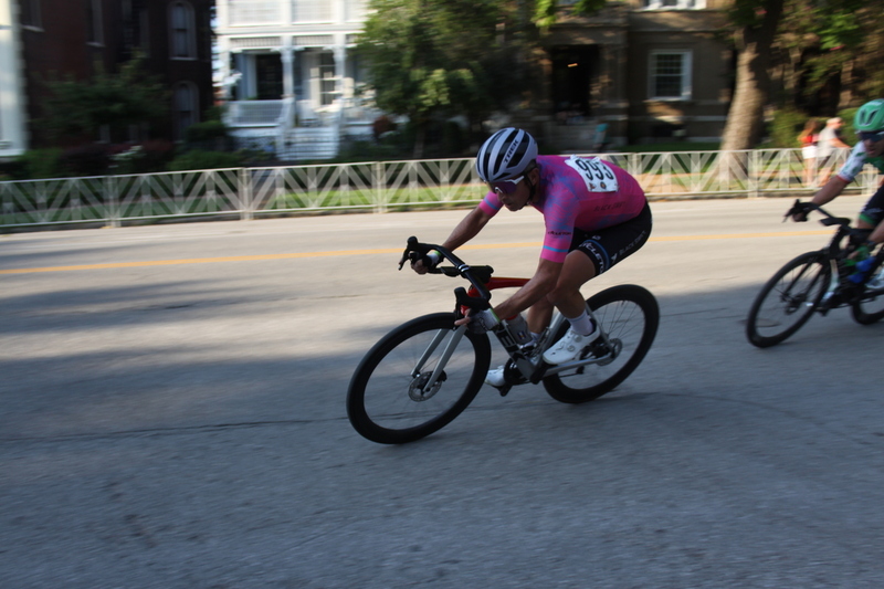 Tour De Lafayette 2025 B -LI.jpg :: Tour de Lafayette 2025/ Gateway Cup 2025 at Lafayette Square Park in South St. Louis City, Missouri, USA. Master 40+ CAT 1-4 50 Minutes. USA Cycling, Omnium - a multiple race event in track cycling. In recent years road racing has adopted the term to describe multi-day races that feature three primary road races events (time trail, mass start, and criterium). Four criteriums make this an Omnium. 