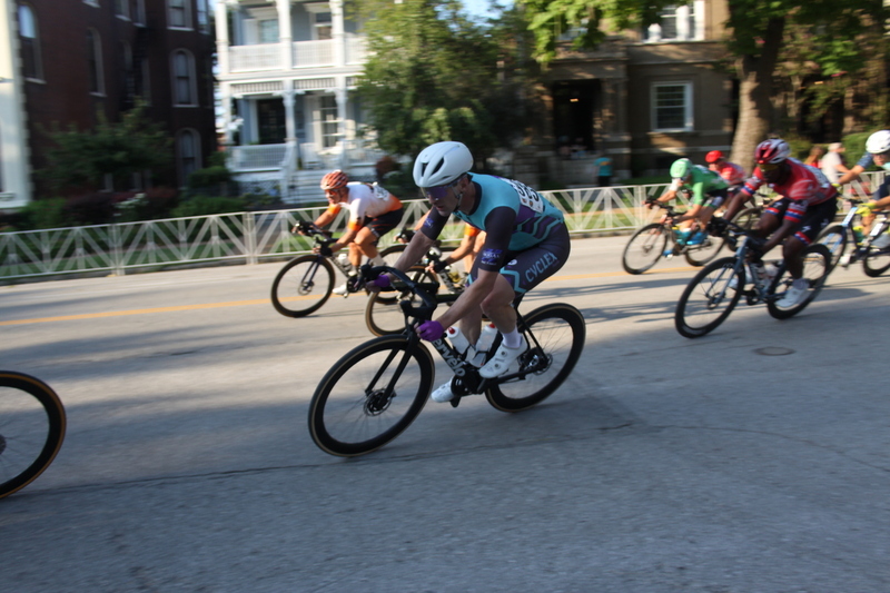 Tour De Lafayette 2025 B -LII.jpg :: Tour de Lafayette 2025/ Gateway Cup 2025 at Lafayette Square Park in South St. Louis City, Missouri, USA. Master 40+ CAT 1-4 50 Minutes. USA Cycling, Omnium - a multiple race event in track cycling. In recent years road racing has adopted the term to describe multi-day races that feature three primary road races events (time trail, mass start, and criterium). Four criteriums make this an Omnium. 