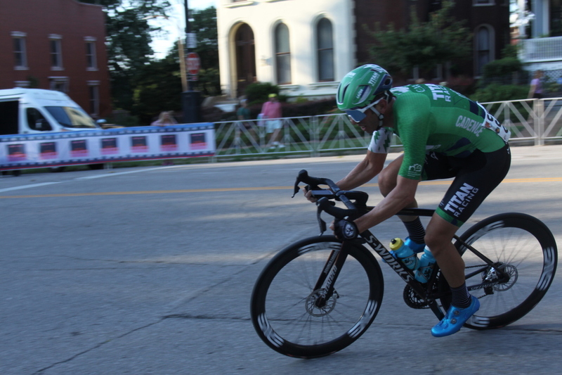 Tour De Lafayette 2025 B -LIII.jpg :: Tour de Lafayette 2025/ Gateway Cup 2025 at Lafayette Square Park in South St. Louis City, Missouri, USA. Master 40+ CAT 1-4 50 Minutes. USA Cycling, Omnium - a multiple race event in track cycling. In recent years road racing has adopted the term to describe multi-day races that feature three primary road races events (time trail, mass start, and criterium). Four criteriums make this an Omnium. 