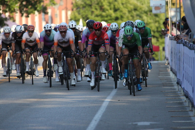 Tour De Lafayette 2025 B -LXIV.jpg :: Tour de Lafayette 2025/ Gateway Cup 2025 at Lafayette Square Park in South St. Louis City, Missouri, USA. Master 40+ CAT 1-4 50 Minutes. USA Cycling, Omnium - a multiple race event in track cycling. In recent years road racing has adopted the term to describe multi-day races that feature three primary road races events (time trail, mass start, and criterium). Four criteriums make this an Omnium. 