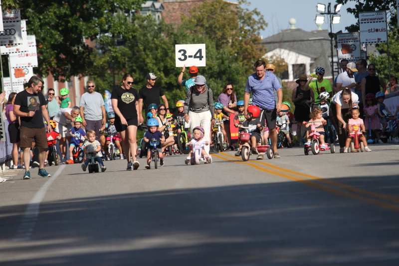 Tour De Lafayette 2025 B -XVIII.jpg :: Tour de Lafayette 2025/Gateway Cup 2025 at Lafayette Square Park in South St. Louis City, Missouri USA. There is a break in the adult racing for the kid's sprints. The races start with tricycles and Big Wheels and end with 12- and 13-year-olds. Some of these kids are the future of Criterium and Road cycling. USA Cycling. 