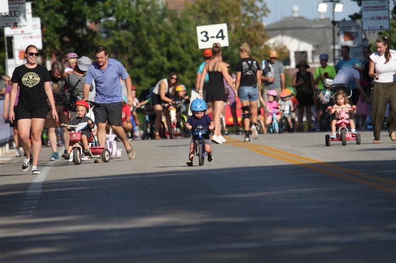 Tour De Lafayette 2025 B -XXI.jpg :: Tour de Lafayette 2025/Gateway Cup 2025 at Lafayette Square Park in South St. Louis City, Missouri USA. There is a break in the adult racing for the kid's sprints. The races start with tricycles and Big Wheels and end with 12- and 13-year-olds. Some of these kids are the future of Criterium and Road cycling. USA Cycling. 