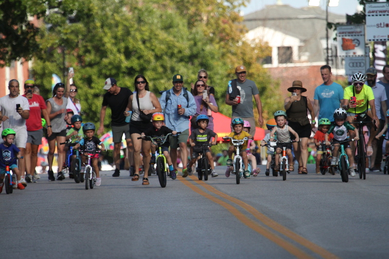 Tour De Lafayette 2025 B -XXII.jpg :: Tour de Lafayette 2025/Gateway Cup 2025 at Lafayette Square Park in South St. Louis City, Missouri USA. There is a break in the adult racing for the kid's sprints. The races start with tricycles and Big Wheels and end with 12- and 13-year-olds. Some of these kids are the future of Criterium and Road cycling. USA Cycling. 