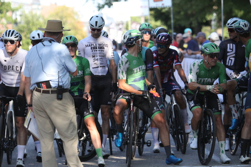 Tour De Lafayette 2025 B -XXXV.jpg :: Tour de Lafayette 2025/ Gateway Cup 2025 at Lafayette Square Park in South St. Louis City, Missouri, USA. Master 40+ CAT 1-4 50 Minutes. USA Cycling, Omnium - a multiple race event in track cycling. In recent years road racing has adopted the term to describe multi-day races that feature three primary road races events (time trail, mass start, and criterium). Four criteriums make this an Omnium. 