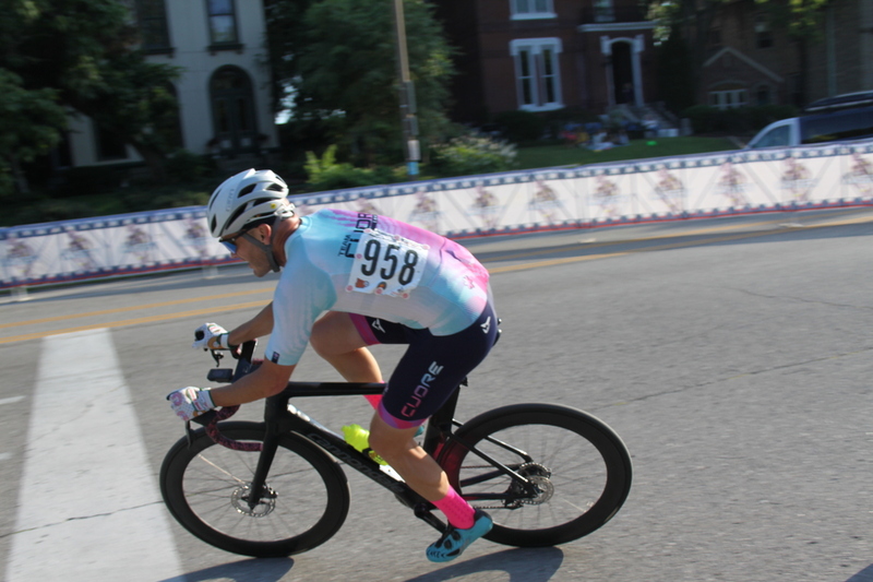 Tour De Lafayette 2025 B -XXXXIV.jpg :: Tour de Lafayette 2025/ Gateway Cup 2025 at Lafayette Square Park in South St. Louis City, Missouri, USA. Master 40+ CAT 1-4 50 Minutes. USA Cycling, Omnium - a multiple race event in track cycling. In recent years road racing has adopted the term to describe multi-day races that feature three primary road races events (time trail, mass start, and criterium). Four criteriums make this an Omnium. 