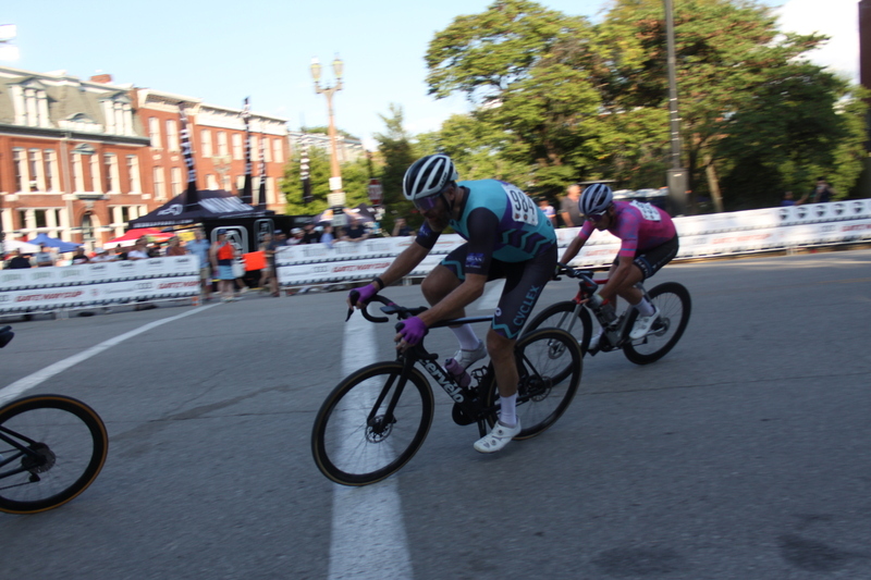 Tour De Lafayette 2025 B -XXXXV.jpg :: Tour de Lafayette 2025/ Gateway Cup 2025 at Lafayette Square Park in South St. Louis City, Missouri, USA. Master 40+ CAT 1-4 50 Minutes. USA Cycling, Omnium - a multiple race event in track cycling. In recent years road racing has adopted the term to describe multi-day races that feature three primary road races events (time trail, mass start, and criterium). Four criteriums make this an Omnium. 