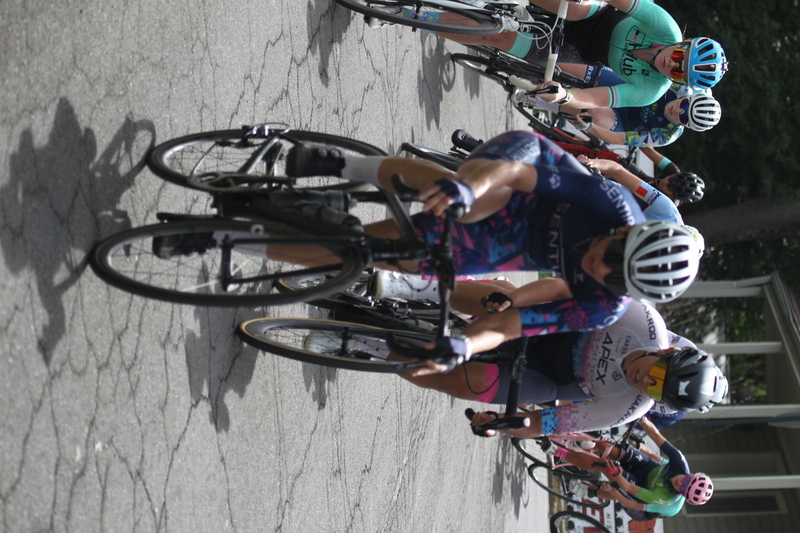 Tour de Florissant 2025 A -LX.jpg :: Tour de Florissant 2025/Gateway Cup 2025 - Women's 3-4-5 & Women's 40+, 40 minutes of racing, a field of 75 riders - September, 1st, 2025 - Tour de Florissant - New Course for 2025! The fourth and final leg of the Gateway Cup gets underway in Historic Old Town Florissant in St. Louis County. This technical course races through one of St. Louis' most nostalgic locales. Note - the course has been shifted to a flat finish in front of Historic City Hall, one mild climb, 6 turns. Category 4 (CAT 4) After gaining some experience, riders can upgrade to CAT 4, where races are longer and more competitive. Category 3 (CAT 3) This intermediate category features longer and more challenging races, requiring a good understanding of racing tactics. USA Cycling 