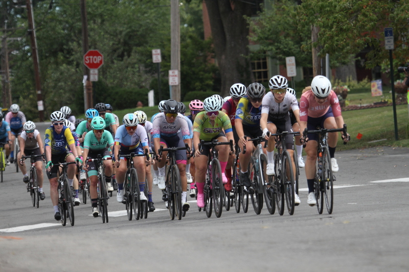 Tour de Florissant 2025 A -LXXXI.jpg :: Tour de Florissant 2025/Gateway Cup 2025 - Women's 3-4-5 & Women's 40+, 40 minutes of racing, a field of 75 riders - September, 1st, 2025 - Tour de Florissant - New Course for 2025! The fourth and final leg of the Gateway Cup gets underway in Historic Old Town Florissant in St. Louis County. This technical course races through one of St. Louis' most nostalgic locales. Note - the course has been shifted to a flat finish in front of Historic City Hall, one mild climb, 6 turns. Category 4 (CAT 4) After gaining some experience, riders can upgrade to CAT 4, where races are longer and more competitive. Category 3 (CAT 3) This intermediate category features longer and more challenging races, requiring a good understanding of racing tactics. USA Cycling 
