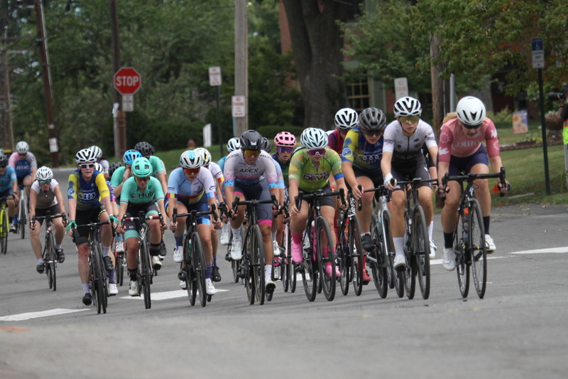 Tour de Florissant 2025 A -LXXXII.jpg :: Tour de Florissant 2025/Gateway Cup 2025 - Women's 3-4-5 & Women's 40+, 40 minutes of racing, a field of 75 riders - September, 1st, 2025 - Tour de Florissant - New Course for 2025! The fourth and final leg of the Gateway Cup gets underway in Historic Old Town Florissant in St. Louis County. This technical course races through one of St. Louis' most nostalgic locales. Note - the course has been shifted to a flat finish in front of Historic City Hall, one mild climb, 6 turns. Category 4 (CAT 4) After gaining some experience, riders can upgrade to CAT 4, where races are longer and more competitive. Category 3 (CAT 3) This intermediate category features longer and more challenging races, requiring a good understanding of racing tactics. USA Cycling 