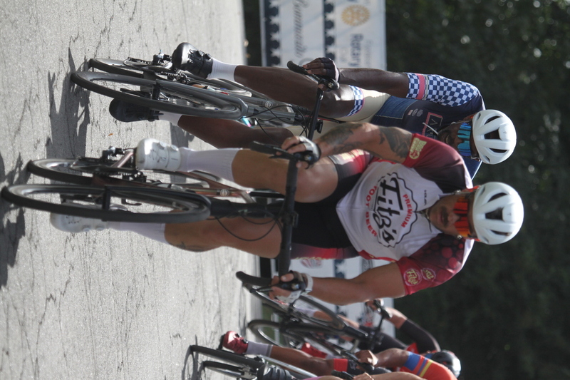 Tour de Florissant 2025 A -VI.jpg :: Tour de Florissant 2025/Gateway Cup 2025, 2025 - September 1st- Men's Cat 4/5, 40 minutes of racing, a field of 75 riders - Tour de Florissant - New course for 2025! The fourth and final leg of the Gateway Cup gets underway in Historic Old Town Florissant in St. Louis County. This technical course races through one of St. Louis' most nostalgic locales. Note - the course has been shifted to a flat finish in front of Historic City Hall, one mild climb, 6 turns. Category 4 (CAT 4) After gaining some experience, riders can upgrade to CAT 4, where races are longer and more competitive. USA Cycling, Big Shark Bicycle Company, Bommarito Audi West County