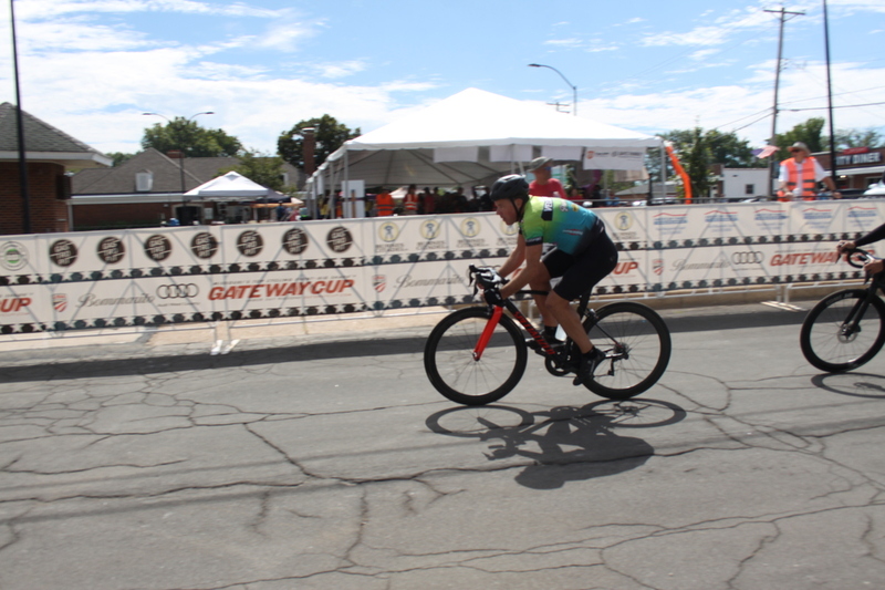 Tour de Florissant 2025 A -XIV.jpg :: Tour de Florissant 2025/Gateway Cup 2025, 2025 - September 1st- Men's Cat 4/5, 40 minutes of racing, a field of 75 riders - Tour de Florissant - New course for 2025! The fourth and final leg of the Gateway Cup gets underway in Historic Old Town Florissant in St. Louis County. This technical course races through one of St. Louis' most nostalgic locales. Note - the course has been shifted to a flat finish in front of Historic City Hall, one mild climb, 6 turns. Category 4 (CAT 4) After gaining some experience, riders can upgrade to CAT 4, where races are longer and more competitive. USA Cycling, Big Shark Bicycle Company, Bommarito Audi West County