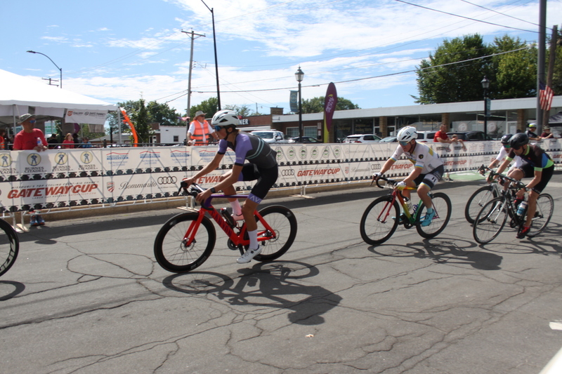 Tour de Florissant 2025 A -XVI.jpg :: Tour de Florissant 2025/Gateway Cup 2025, 2025 - September 1st- Men's Cat 4/5, 40 minutes of racing, a field of 75 riders - Tour de Florissant - New course for 2025! The fourth and final leg of the Gateway Cup gets underway in Historic Old Town Florissant in St. Louis County. This technical course races through one of St. Louis' most nostalgic locales. Note - the course has been shifted to a flat finish in front of Historic City Hall, one mild climb, 6 turns. Category 4 (CAT 4) After gaining some experience, riders can upgrade to CAT 4, where races are longer and more competitive. USA Cycling, Big Shark Bicycle Company, Bommarito Audi West County