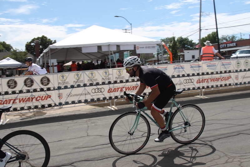 Tour de Florissant 2025 A -XXIV.jpg :: Tour de Florissant 2025/Gateway Cup 2025, 2025 - September 1st- Men's Cat 4/5, 40 minutes of racing, a field of 75 riders - Tour de Florissant - New course for 2025! The fourth and final leg of the Gateway Cup gets underway in Historic Old Town Florissant in St. Louis County. This technical course races through one of St. Louis' most nostalgic locales. Note - the course has been shifted to a flat finish in front of Historic City Hall, one mild climb, 6 turns. Category 4 (CAT 4) After gaining some experience, riders can upgrade to CAT 4, where races are longer and more competitive. USA Cycling, Big Shark Bicycle Company, Bommarito Audi West County