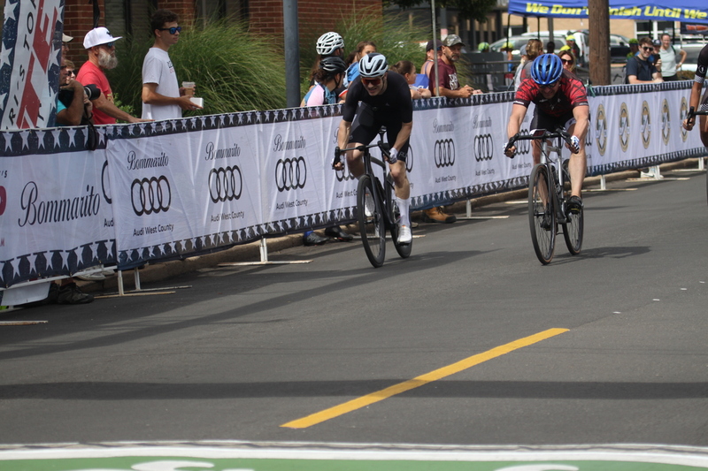 Tour de Florissant 2025 A -XXXXI.jpg :: Tour de Florissant 2025/Gateway Cup 2025, 2025 - September 1st- Men's Cat 4/5, 40 minutes of racing, a field of 75 riders - Tour de Florissant - New course for 2025! The fourth and final leg of the Gateway Cup gets underway in Historic Old Town Florissant in St. Louis County. This technical course races through one of St. Louis' most nostalgic locales. Note - the course has been shifted to a flat finish in front of Historic City Hall, one mild climb, 6 turns. Category 4 (CAT 4) After gaining some experience, riders can upgrade to CAT 4, where races are longer and more competitive. USA Cycling, Big Shark Bicycle Company, Bommarito Audi West County
