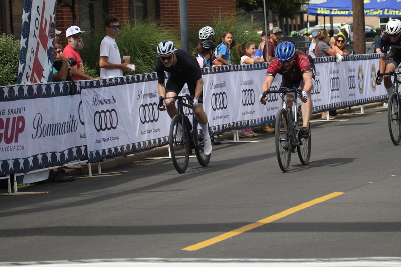 Tour de Florissant 2025 A -XXXXII.jpg :: Tour de Florissant 2025/Gateway Cup 2025, 2025 - September 1st- Men's Cat 4/5, 40 minutes of racing, a field of 75 riders - Tour de Florissant - New course for 2025! The fourth and final leg of the Gateway Cup gets underway in Historic Old Town Florissant in St. Louis County. This technical course races through one of St. Louis' most nostalgic locales. Note - the course has been shifted to a flat finish in front of Historic City Hall, one mild climb, 6 turns. Category 4 (CAT 4) After gaining some experience, riders can upgrade to CAT 4, where races are longer and more competitive. USA Cycling, Big Shark Bicycle Company, Bommarito Audi West County