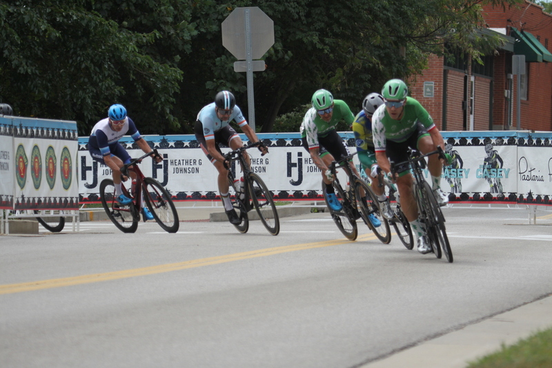 Tour de Florissant 2025 B -XIV.jpg :: Tour de Florissant 2025/Gateway Cup 2025 - Masters 50+/60+ CAT 1-4, 40 Minutes of racing, a field 100 - September 1st, 2025, Tour de Florissant - New course doe 2025! The fourth and final leg of the Gateway Cup gets underway in Historic Old Town Florissant in St. Louis County. This technical course races through one of St. Louis' most nostalgic locales. Note - the course has been shifted to a flat finish in front of Historic City Hall, on mild climb, 6 turns. This year was the 40th Anniversary of the Gateway Cup. 