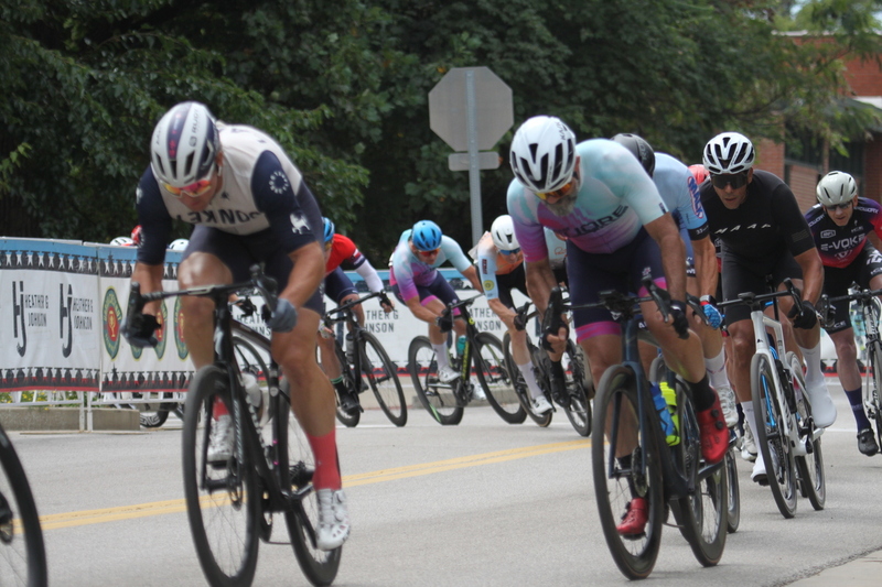 Tour de Florissant 2025 B -XVI.jpg :: Tour de Florissant 2025/Gateway Cup 2025 - Masters 50+/60+ CAT 1-4, 40 Minutes of racing, a field 100 - September 1st, 2025, Tour de Florissant - New course doe 2025! The fourth and final leg of the Gateway Cup gets underway in Historic Old Town Florissant in St. Louis County. This technical course races through one of St. Louis' most nostalgic locales. Note - the course has been shifted to a flat finish in front of Historic City Hall, on mild climb, 6 turns. This year was the 40th Anniversary of the Gateway Cup. 