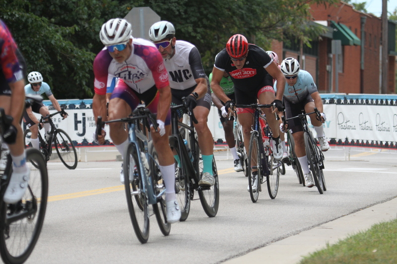 Tour de Florissant 2025 B -XXI.jpg :: Tour de Florissant 2025/Gateway Cup 2025 - Masters 50+/60+ CAT 1-4, 40 Minutes of racing, a field 100 - September 1st, 2025, Tour de Florissant - New course doe 2025! The fourth and final leg of the Gateway Cup gets underway in Historic Old Town Florissant in St. Louis County. This technical course races through one of St. Louis' most nostalgic locales. Note - the course has been shifted to a flat finish in front of Historic City Hall, on mild climb, 6 turns. This year was the 40th Anniversary of the Gateway Cup. 