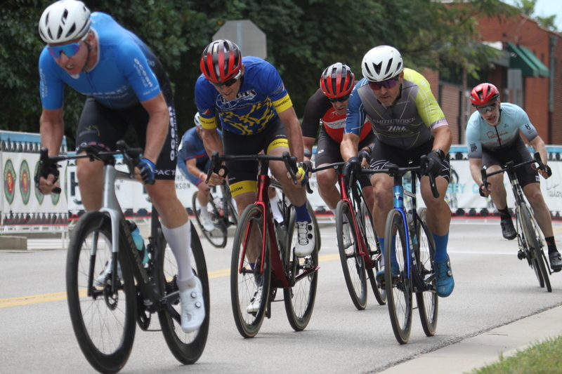 Tour de Florissant 2025 B -XXXIII.jpg :: Tour de Florissant 2025/Gateway Cup 2025 - Masters 50+/60+ CAT 1-4, 40 Minutes of racing, a field 100 - September 1st, 2025, Tour de Florissant - New course doe 2025! The fourth and final leg of the Gateway Cup gets underway in Historic Old Town Florissant in St. Louis County. This technical course races through one of St. Louis' most nostalgic locales. Note - the course has been shifted to a flat finish in front of Historic City Hall, on mild climb, 6 turns. This year was the 40th Anniversary of the Gateway Cup. 