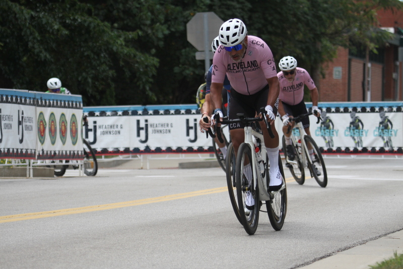 Tour de Florissant 2025 B -XXXV.jpg :: Tour de Florissant 2025/Gateway Cup 2025 - Masters 50+/60+ CAT 1-4, 40 Minutes of racing, a field 100 - September 1st, 2025, Tour de Florissant - New course doe 2025! The fourth and final leg of the Gateway Cup gets underway in Historic Old Town Florissant in St. Louis County. This technical course races through one of St. Louis' most nostalgic locales. Note - the course has been shifted to a flat finish in front of Historic City Hall, on mild climb, 6 turns. This year was the 40th Anniversary of the Gateway Cup. 