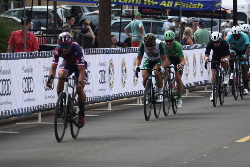 Tour de Florissant 2025 D -LXXXXII.jpg :: Tour de Florissant 2025/Gateway Cup 2025 - September 1st 2025 - Masters 40+ CAT 1-4, 50 Minutes of racing, a field of 150 - Tour de Florissant - New course for 2025! The fourth and final leg of the Gateway Cup gets underway in Historic Old Town Florissant is St. Louis County. This technical course races through one of St. Louis' most nostalgic locales. Note - the course has been shifted to a flat finish in front of Historic City Hall, one mild climb, 6 turns. -Gateway Cup Website- A Criterium, or Crit, is a bike race consisting of several laps around a closed circuit, the length of each lap or ranging from about 400 meters to 10,000 meters. USA Cycling