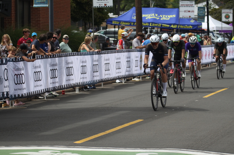 Tour de Florissant 2025 D -XXXXVIII.jpg :: Tour de Florissant 2025/Gateway Cup 2025 - September 1st 2025 - Men's Cycling CAT 3-4, 50 minutes of racing and a field of 100 - Tour de Florissant - New course for 2025!  The fourth and final leg of the Gateway Cup gets underway in Historic Old Town Florissant in St. Louis' most nostalgic locales. Note - the course has been shifted to a flat finish in front of Historic City Hall, one mild climb, 6 turns. USA Cycling - USA cycling has established a system of racing categories to classify riders in various cycling disciplines, including road, track, cyclocross, and Mountain Biking. The categories help ensure fair competition by grouping riders of similar abilities together. Here's a breakdown of the categories for different cycling disciplines. 