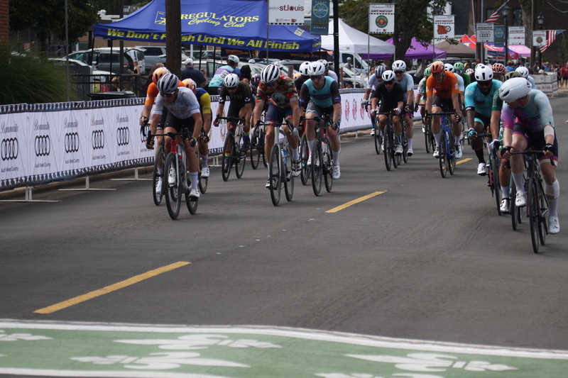 Tour de Florissant 2025 E -IX.jpg :: Tour de Florissant 2025/Gateway Cup 2025 - Masters 40+ CAT 1-4, 50 Minutes of racing, a field of 150 racers - September 1st 2025 - Tour de Florissant - New course for 2025! The fourth and final leg of the Gateway Cup gets underway in Historic Old Town Florissant in St. Louis' most nostalgic locales. Note - the course has been shifted to flat finish in front of Historic City Hall, one mild climb, 6 turns. USA Cycling has established a system of racing categories to clarify riders in various cycling disciplines, including road, track, cyclocross, and mountain biking. The categories help ensure fair competition by grouping riders of similar abilities together. Here's a breakdown of the categories for different cycling disciplines. Men's Cycling