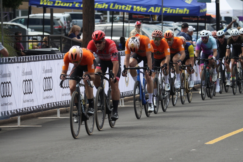 Tour de Florissant 2025 E -XXV.jpg :: Tour de Florissant 2025/Gateway Cup 2025 - Masters 40+ CAT 1-4, 50 Minutes of racing, a field of 150 racers - September 1st 2025 - Tour de Florissant - New course for 2025! The fourth and final leg of the Gateway Cup gets underway in Historic Old Town Florissant in St. Louis' most nostalgic locales. Note - the course has been shifted to flat finish in front of Historic City Hall, one mild climb, 6 turns. USA Cycling has established a system of racing categories to clarify riders in various cycling disciplines, including road, track, cyclocross, and mountain biking. The categories help ensure fair competition by grouping riders of similar abilities together. Here's a breakdown of the categories for different cycling disciplines. Men's Cycling