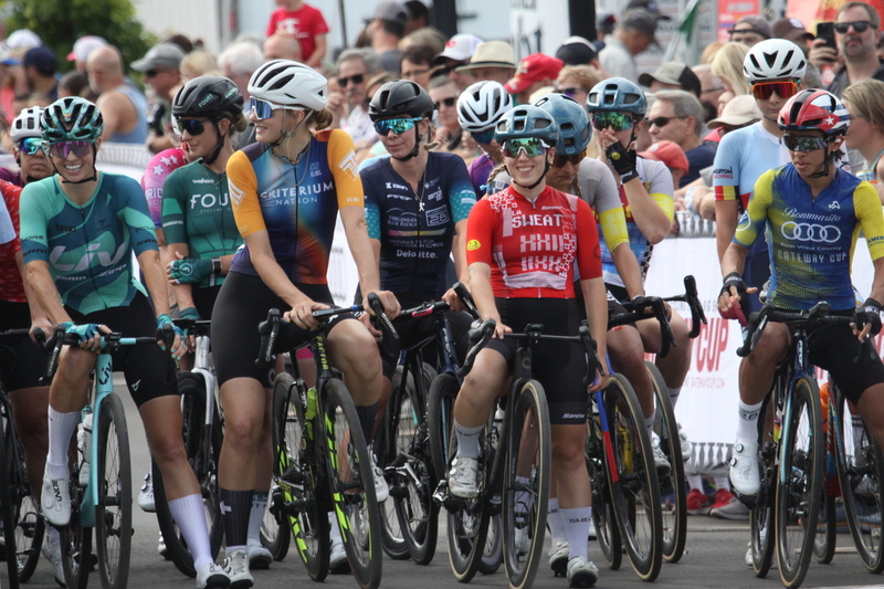 Tour de Florissant 2025 F -LII.jpg :: Tour de Florissant 2025 - Gateway Cup 2025 - September 1st 2025, Women's Pro CAT 1/2, 70 minutes of racing, a field of 150 racers, Tour de Florissant - New course for 2025! The fourth and final leg of the Gateway Cup gets underway in Historic Old Town Florissant in St. Louis County. This technical course races through one of St. Louis' most nostalgic locales. Note - the course has been shifted to a flat finish in front of Historic City Hall, one mild climb, 6 turns. Gateway Cup website - The finish of multiple races in USA Cycling is determined by the number of competitors in the field and the finishing position of the rider. For example, in a race with 5-10 competitors, the top finisher earns points, and the same applies to races with 11-20 competitors, 21-49 competitors, and so on. This points structure applies mass start races and is consistent across all disciplines of road racing. Additionally, there are ways to earn non-race upgrade points for Novice racers, such as finishing a USAC sanctioned Gran Fondo, which can count towards their required 10 upgrade points. 