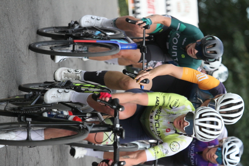 Tour de Florissant 2025 F -LVII.jpg :: Tour de Florissant 2025 - Gateway Cup 2025 - September 1st 2025, Women's Pro CAT 1/2, 70 minutes of racing, a field of 150 racers, Tour de Florissant - New course for 2025! The fourth and final leg of the Gateway Cup gets underway in Historic Old Town Florissant in St. Louis County. This technical course races through one of St. Louis' most nostalgic locales. Note - the course has been shifted to a flat finish in front of Historic City Hall, one mild climb, 6 turns. Gateway Cup website - The finish of multiple races in USA Cycling is determined by the number of competitors in the field and the finishing position of the rider. For example, in a race with 5-10 competitors, the top finisher earns points, and the same applies to races with 11-20 competitors, 21-49 competitors, and so on. This points structure applies mass start races and is consistent across all disciplines of road racing. Additionally, there are ways to earn non-race upgrade points for Novice racers, such as finishing a USAC sanctioned Gran Fondo, which can count towards their required 10 upgrade points. 