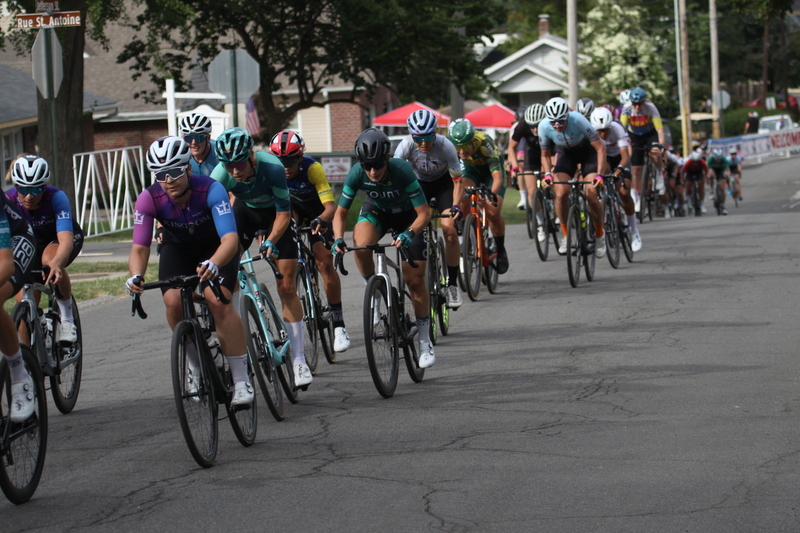 Tour de Florissant 2025 F -LXXI.jpg :: Tour de Florissant 2025 - Gateway Cup 2025 - September 1st 2025, Women's Pro CAT 1/2, 70 minutes of racing, a field of 150 racers, Tour de Florissant - New course for 2025! The fourth and final leg of the Gateway Cup gets underway in Historic Old Town Florissant in St. Louis County. This technical course races through one of St. Louis' most nostalgic locales. Note - the course has been shifted to a flat finish in front of Historic City Hall, one mild climb, 6 turns. Gateway Cup website - The finish of multiple races in USA Cycling is determined by the number of competitors in the field and the finishing position of the rider. For example, in a race with 5-10 competitors, the top finisher earns points, and the same applies to races with 11-20 competitors, 21-49 competitors, and so on. This points structure applies mass start races and is consistent across all disciplines of road racing. Additionally, there are ways to earn non-race upgrade points for Novice racers, such as finishing a USAC sanctioned Gran Fondo, which can count towards their required 10 upgrade points. 