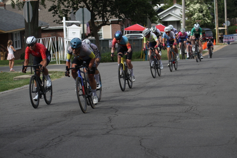 Tour de Florissant 2025 F -LXXIV.jpg :: Tour de Florissant 2025 - Gateway Cup 2025 - September 1st 2025, Women's Pro CAT 1/2, 70 minutes of racing, a field of 150 racers, Tour de Florissant - New course for 2025! The fourth and final leg of the Gateway Cup gets underway in Historic Old Town Florissant in St. Louis County. This technical course races through one of St. Louis' most nostalgic locales. Note - the course has been shifted to a flat finish in front of Historic City Hall, one mild climb, 6 turns. Gateway Cup website - The finish of multiple races in USA Cycling is determined by the number of competitors in the field and the finishing position of the rider. For example, in a race with 5-10 competitors, the top finisher earns points, and the same applies to races with 11-20 competitors, 21-49 competitors, and so on. This points structure applies mass start races and is consistent across all disciplines of road racing. Additionally, there are ways to earn non-race upgrade points for Novice racers, such as finishing a USAC sanctioned Gran Fondo, which can count towards their required 10 upgrade points. 