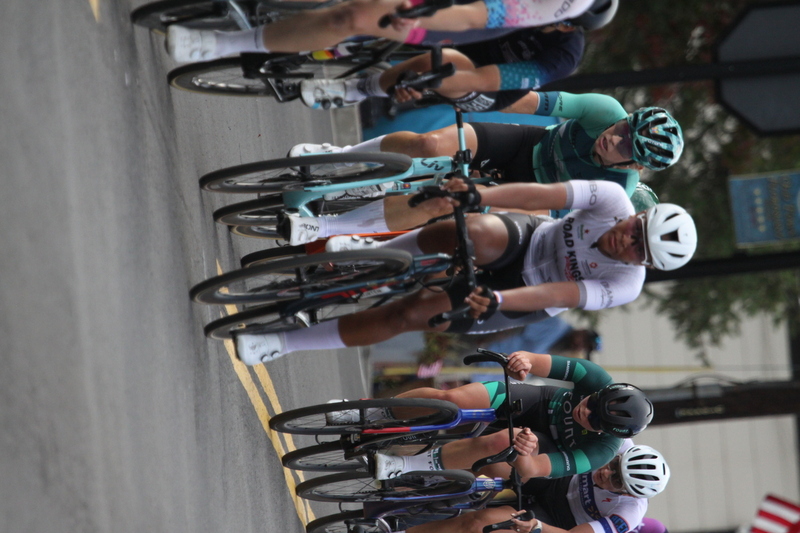 Tour de Florissant 2025 F -LXXXXV.jpg :: Tour de Florissant 2025 - Gateway Cup 2025 - September 1st 2025, Women's Pro CAT 1/2, 70 minutes of racing, a field of 150 racers, Tour de Florissant - New course for 2025! The fourth and final leg of the Gateway Cup gets underway in Historic Old Town Florissant in St. Louis County. This technical course races through one of St. Louis' most nostalgic locales. Note - the course has been shifted to a flat finish in front of Historic City Hall, one mild climb, 6 turns. Gateway Cup website - The finish of multiple races in USA Cycling is determined by the number of competitors in the field and the finishing position of the rider. For example, in a race with 5-10 competitors, the top finisher earns points, and the same applies to races with 11-20 competitors, 21-49 competitors, and so on. This points structure applies mass start races and is consistent across all disciplines of road racing. Additionally, there are ways to earn non-race upgrade points for Novice racers, such as finishing a USAC sanctioned Gran Fondo, which can count towards their required 10 upgrade points. 